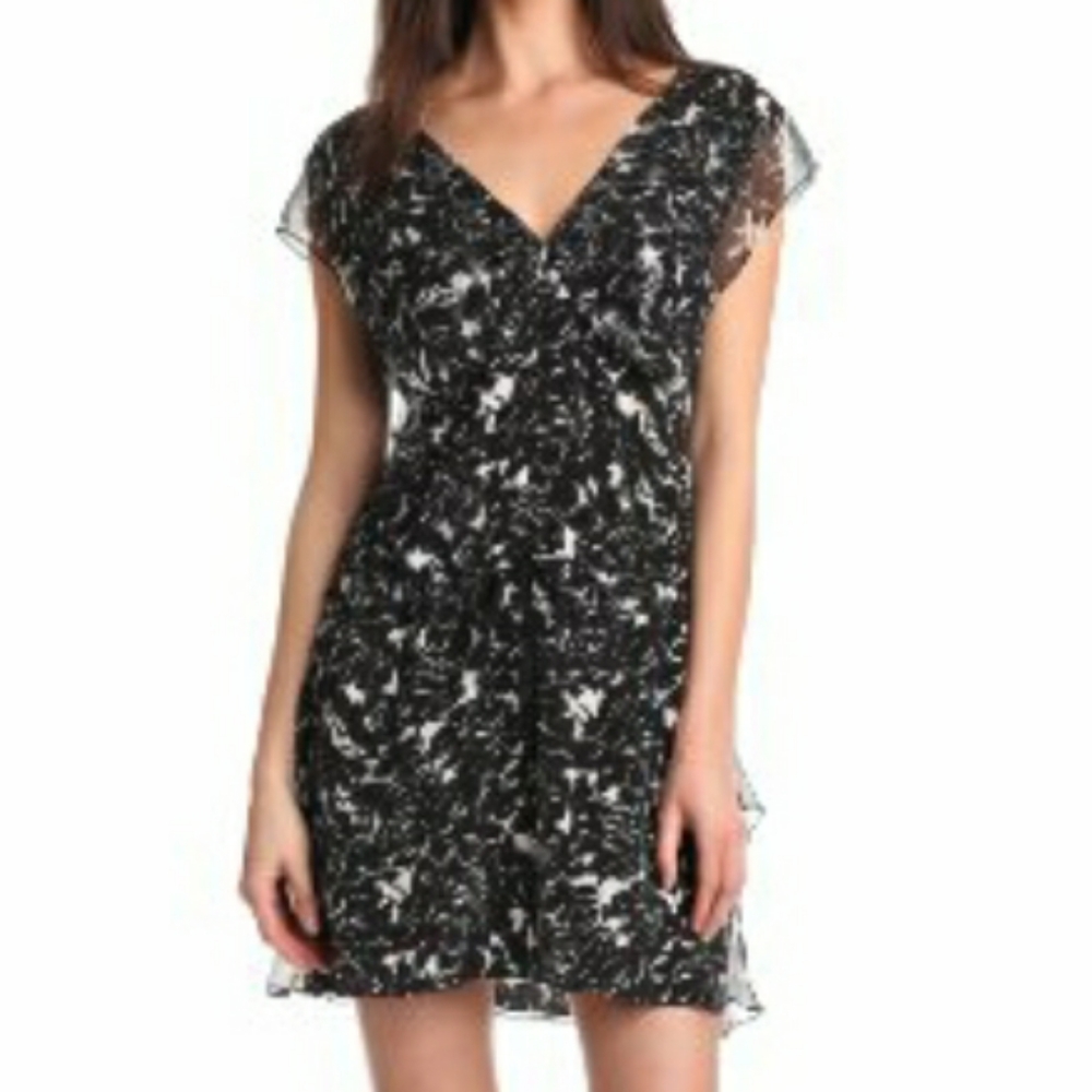 ANTHROPOLOGIE TRACY REESE SILK FLORAL DRESS SZ M NEW
